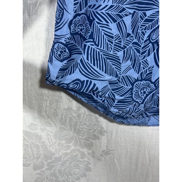 Bonobos Button Up XL Blue Tropical Palm Print Long Sleeve Standard Fit - Picture 3 of 12